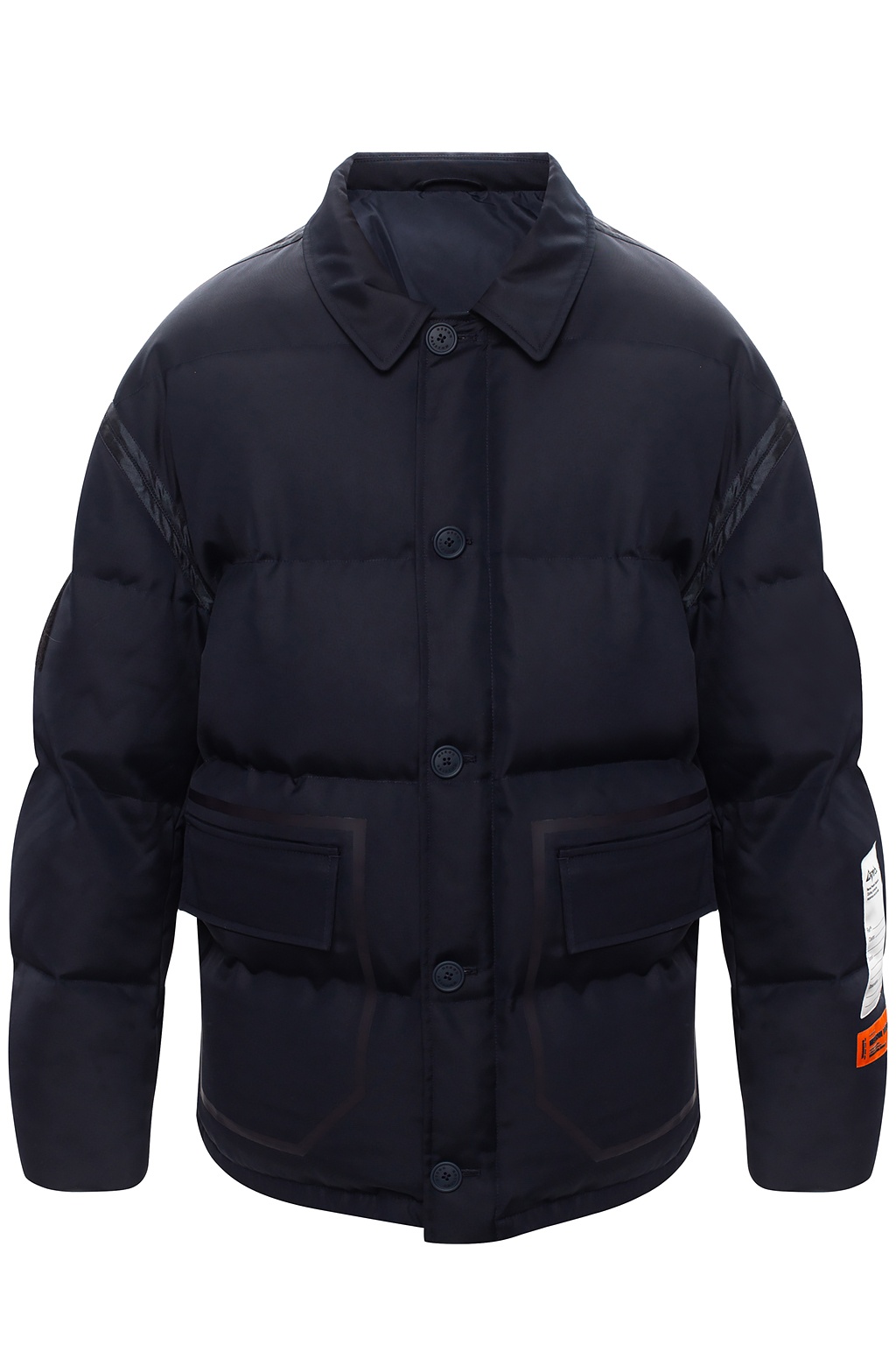 Heron Preston Down jacket barcode with logo