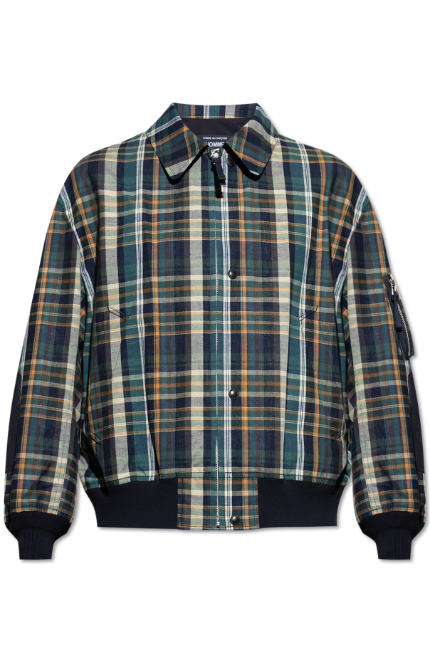 Comme des Garçons Homme Plus Chaqueta con patrón a cuadros