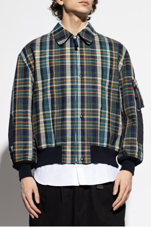 Comme des Garçons Homme Plus Chaqueta con patrón a cuadros