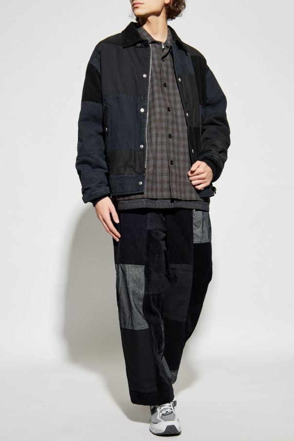 Comme des Garçons Homme Plus Chaqueta de materiales combinados