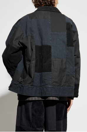 Comme des Garçons Homme Plus Chaqueta de materiales combinados