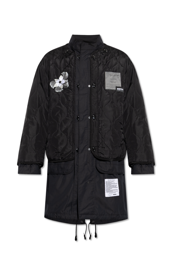 Yohji Yamamoto Parka z odpinaną warstwą zewnętrzną
