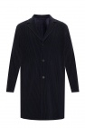 Issey Miyake Homme Plisse BLACK Ribbed coat