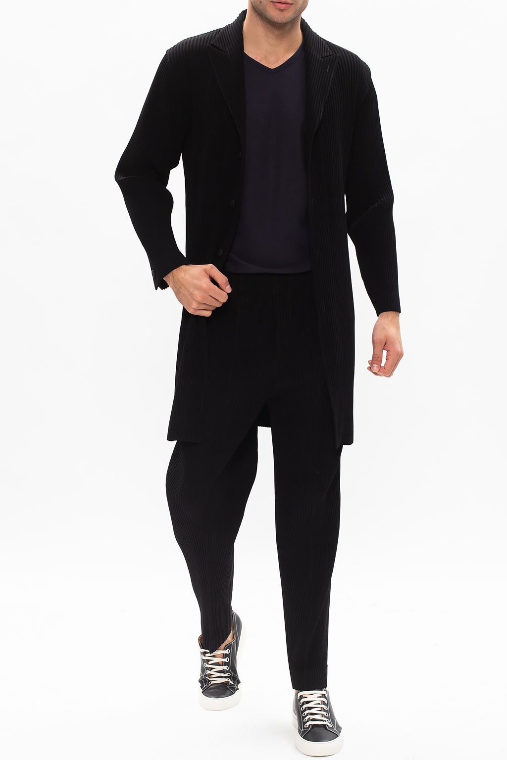 Issey Miyake Homme Plisse Pleated coat