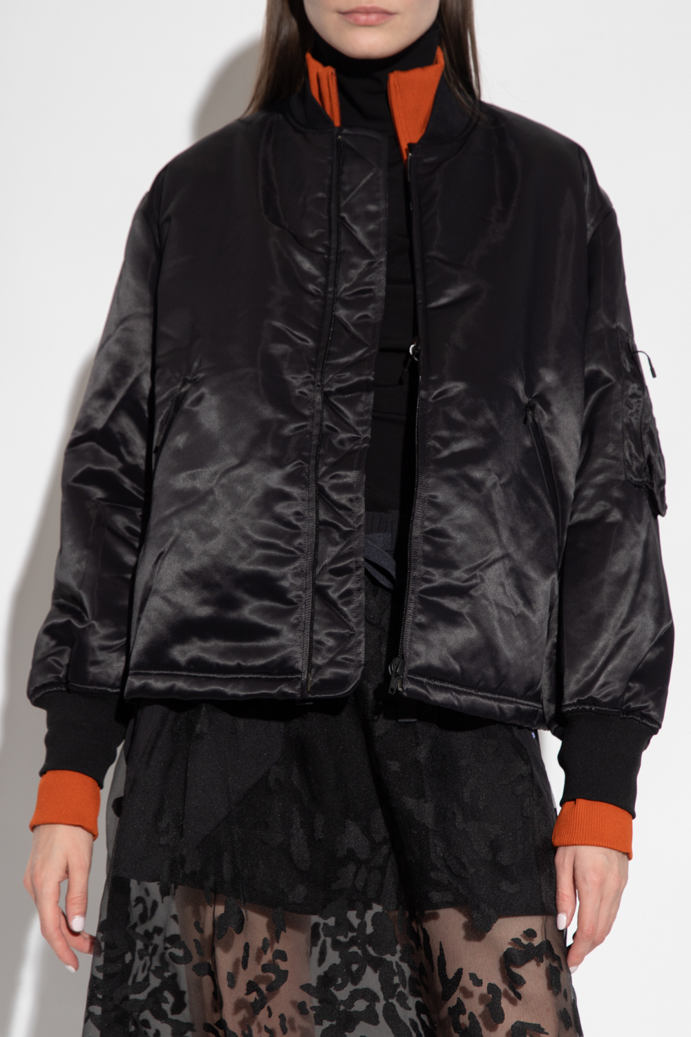 Y-3 Yohji Yamamoto logo-print jacket with logo