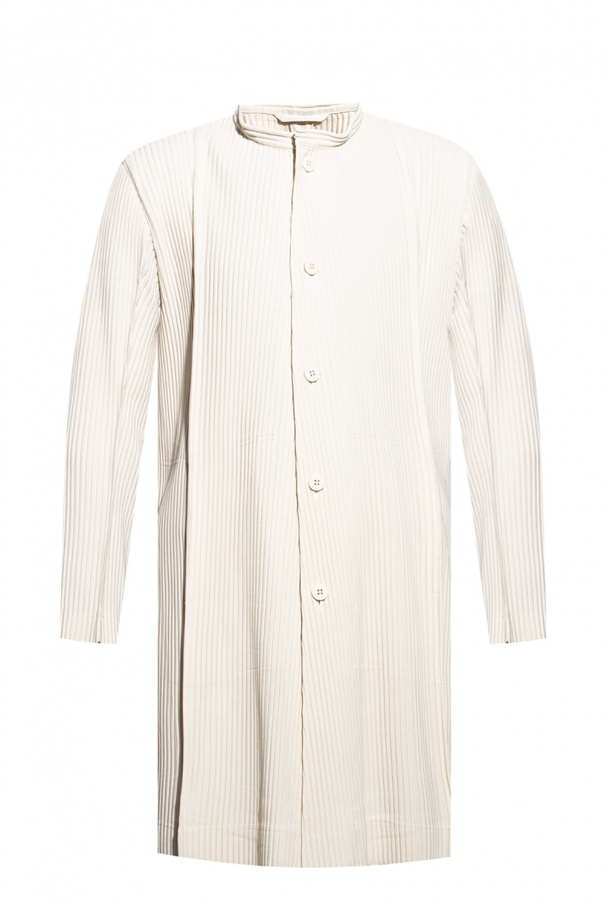 Issey Miyake Homme Plisse Ribbed coat