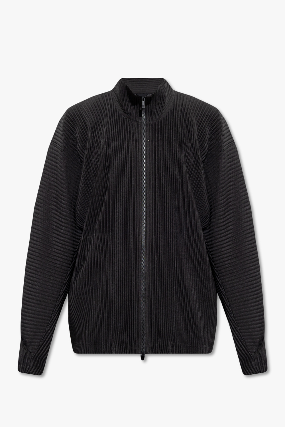 Issey Miyake Homme Plisse Ribbed sweatshirt with standing collar