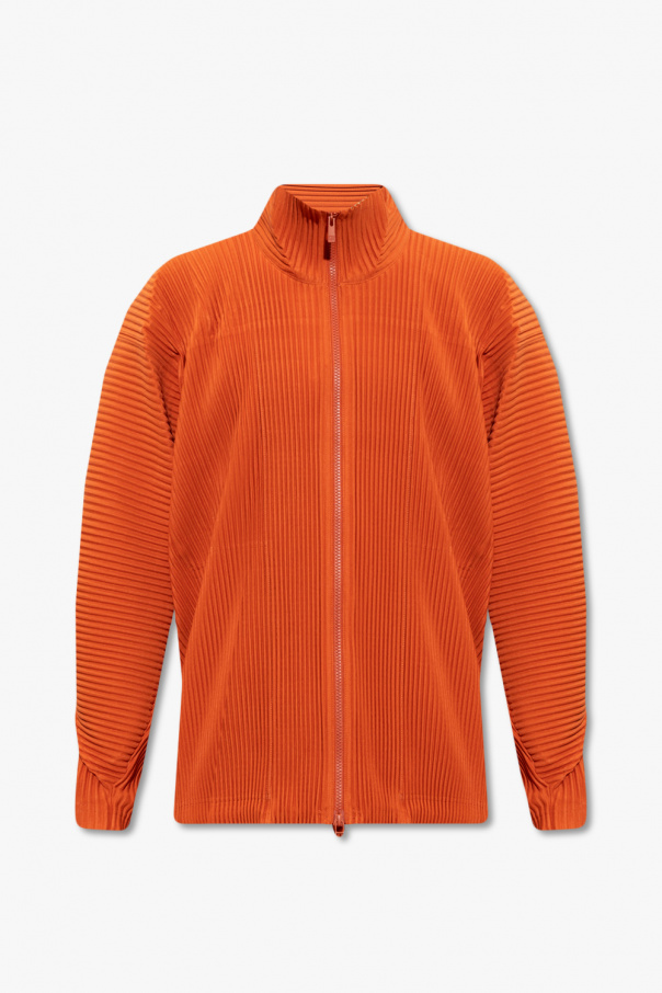 Issey Miyake Homme Plisse Ribbed sweatshirt with standing collar