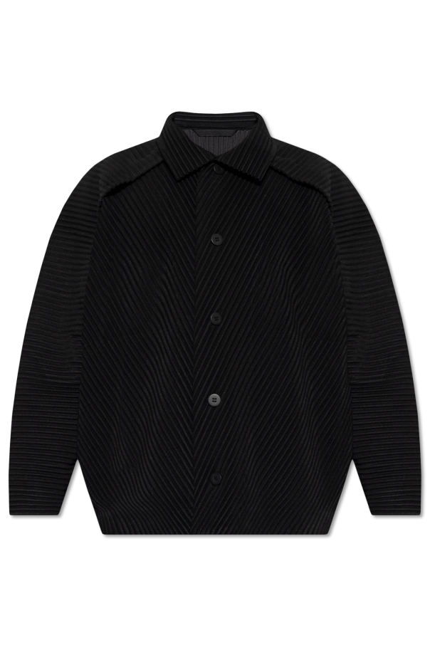 Issey Miyake Homme Plisse Dolce & Gabbana logo patch short-sleeve T-shirt