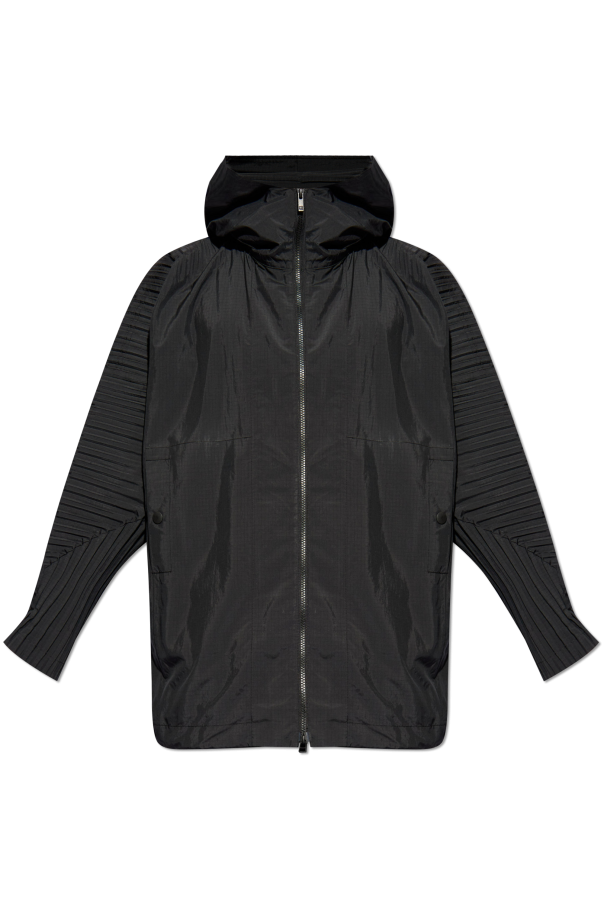 Homme Plissé Issey Miyake Lightweight jacket with hood