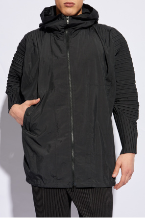 Homme Plissé Issey Miyake Lightweight jacket with hood