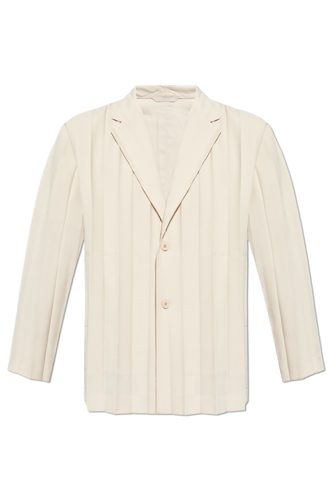 Boxy t-shirt with ribbed crewneck Pleated Blazer