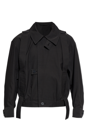 Jacket with stand-up collar
