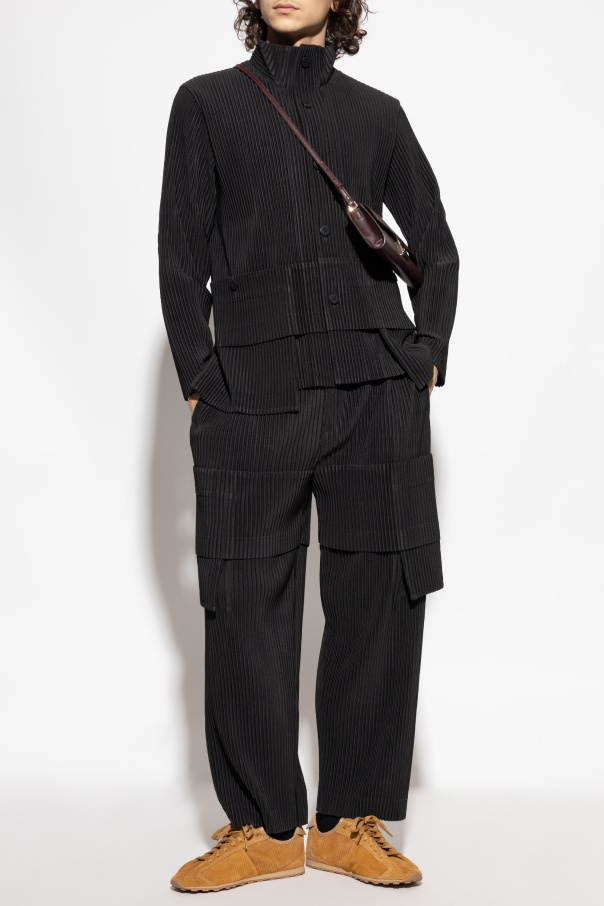 Homme Plissé Issey Miyake Plissierte Jacke