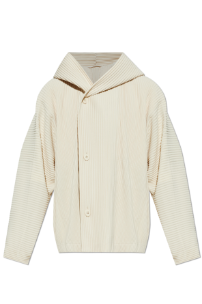 Sudadera plisada con capucha