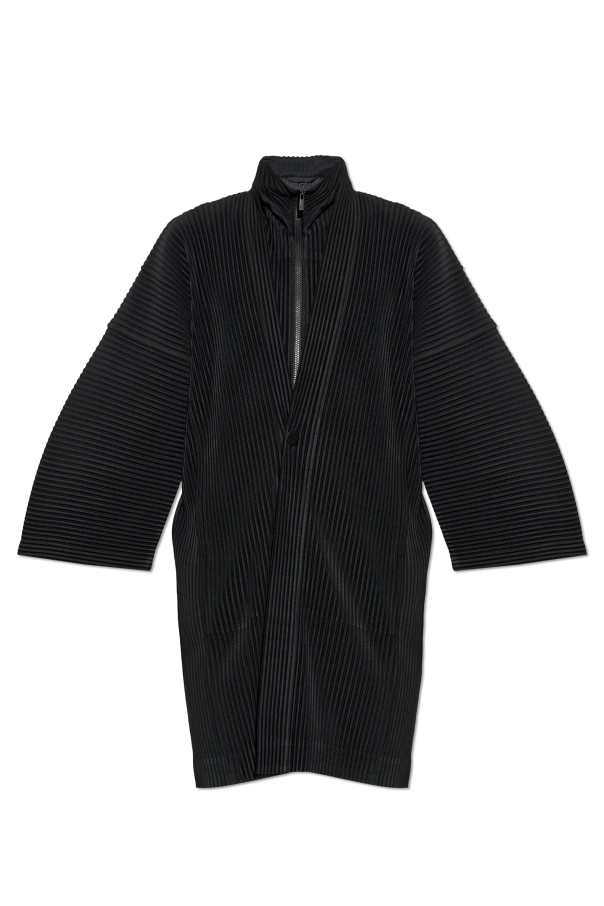 Pleated short coat od Homme Plissé Issey Miyake