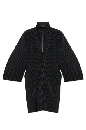 Pleated short coat