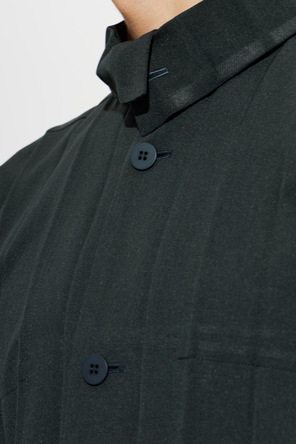 Homme Plissé Issey Miyake Pleated Stand-Collar Jacket