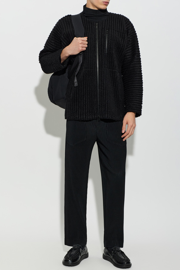 Homme Plissé Issey Miyake Pleated jacket with pockets