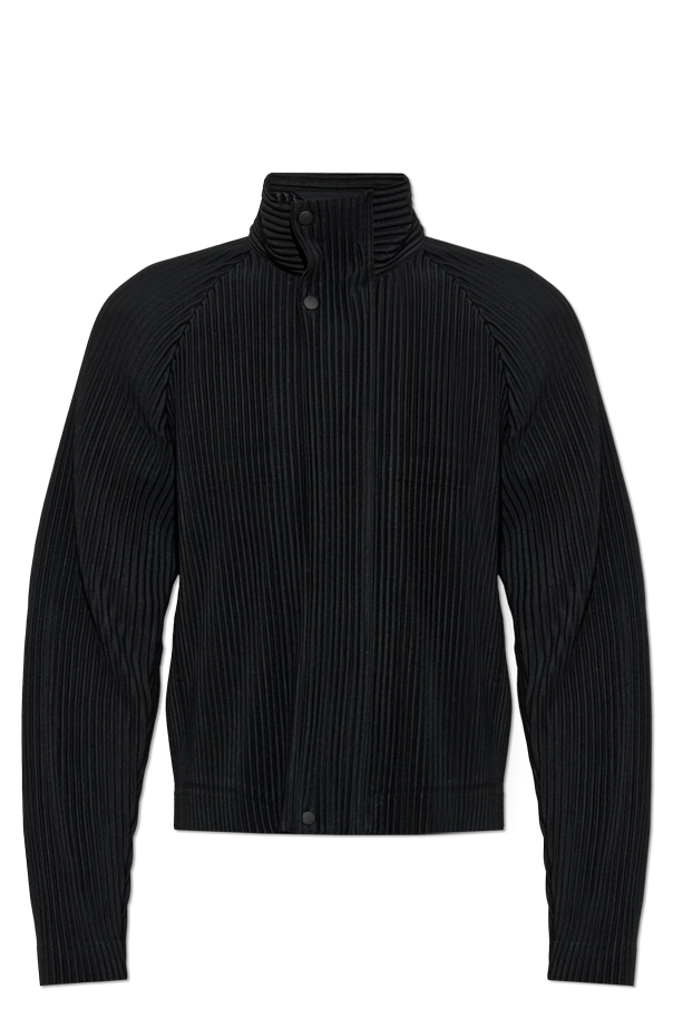 Pleated sweatshirt with turtleneck od Homme Plissé Issey Miyake