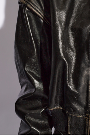 HALFBOY Leather bomber jacket