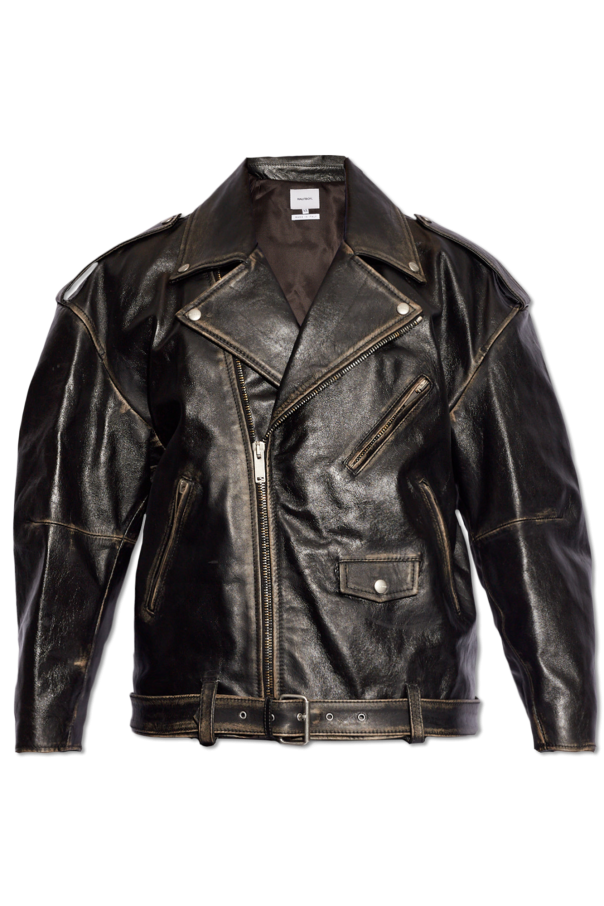 Leather biker jacket od HALFBOY