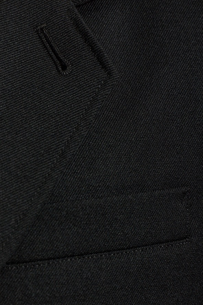 Yohji Yamamoto Wełniana marynarka z pojedynczym rozcięciem