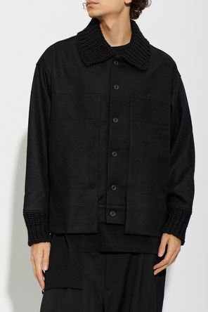 Yohji Yamamoto Wełniana kurtka