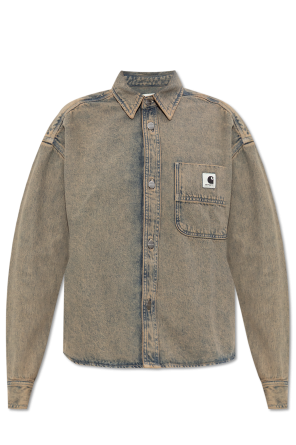 Camisa vaquera con efecto `vintage`