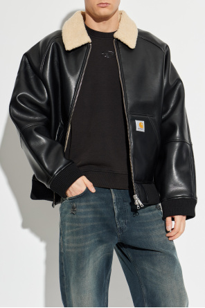 Carhartt WIP Kurtka `Shepton` z imitacji skóry