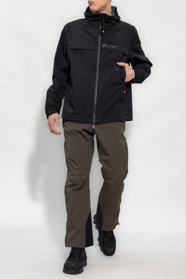 Moncler Grenoble faux-shearling trimmed jacket