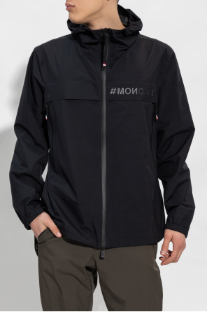 Moncler Grenoble BOSS logo-print high-neck track jacket