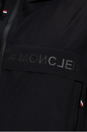 Moncler Grenoble faux-shearling trimmed jacket