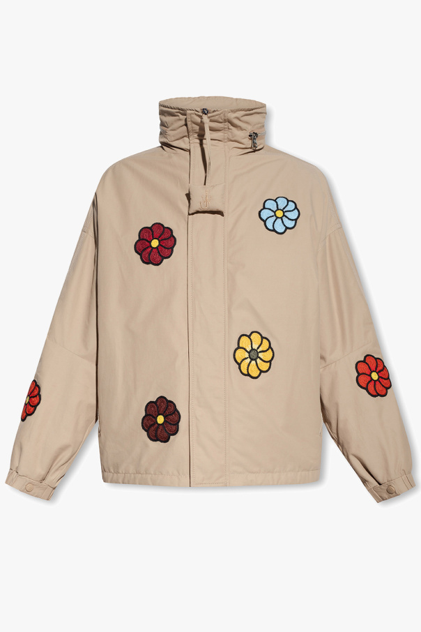 Moncler Genius 1 F-Ang-HOOD-R20embroidered tape cotton hoodie