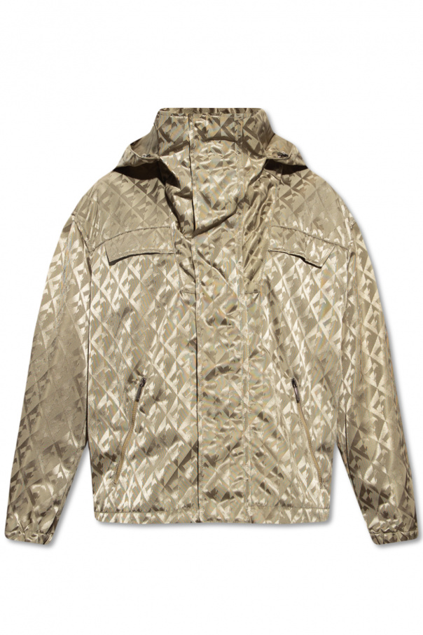 Emporio Armani Hooded jacquard jacket