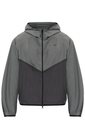 Jacket with embroidered logo