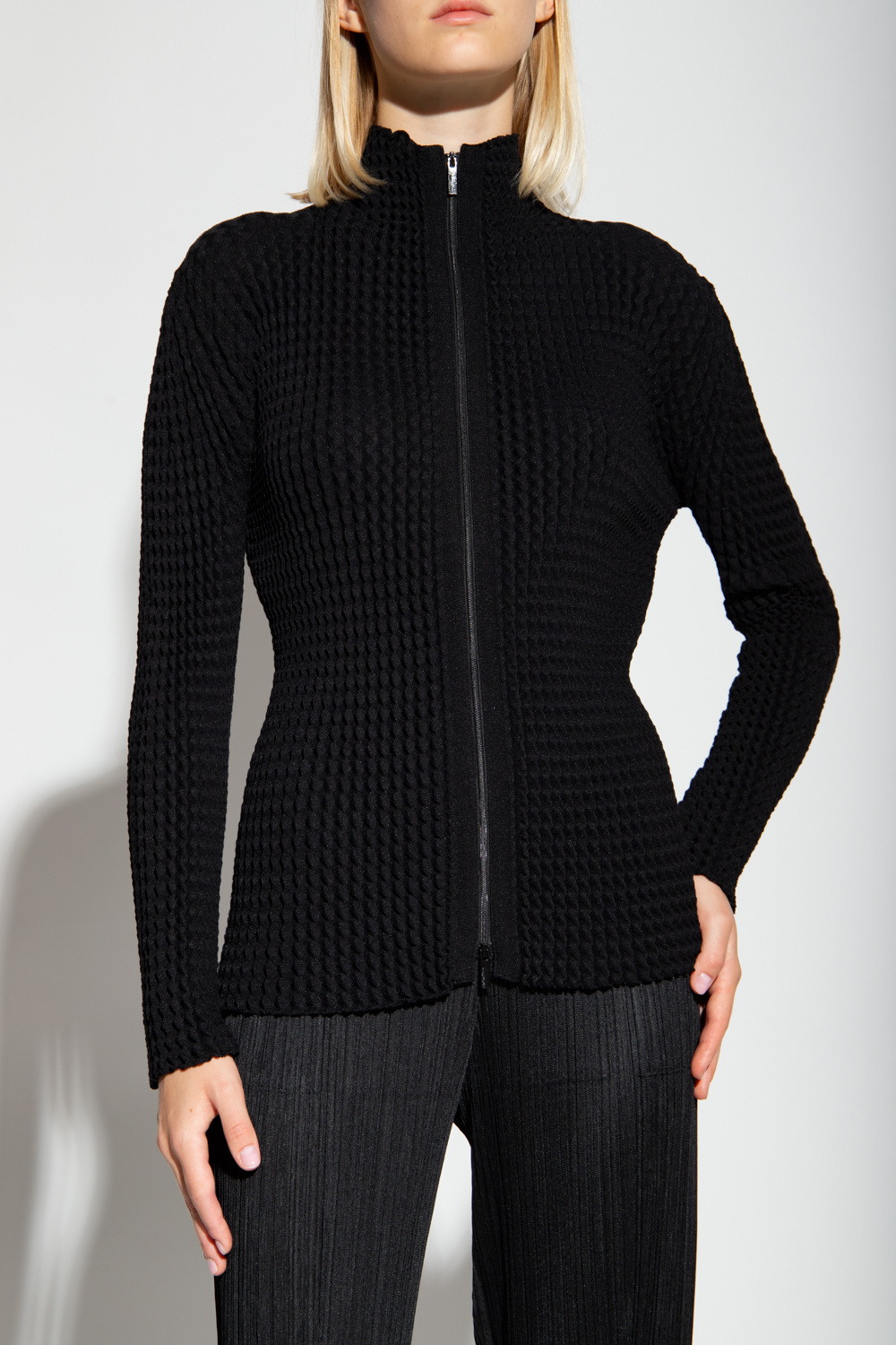 Issey Miyake Ribbed sweatshirt