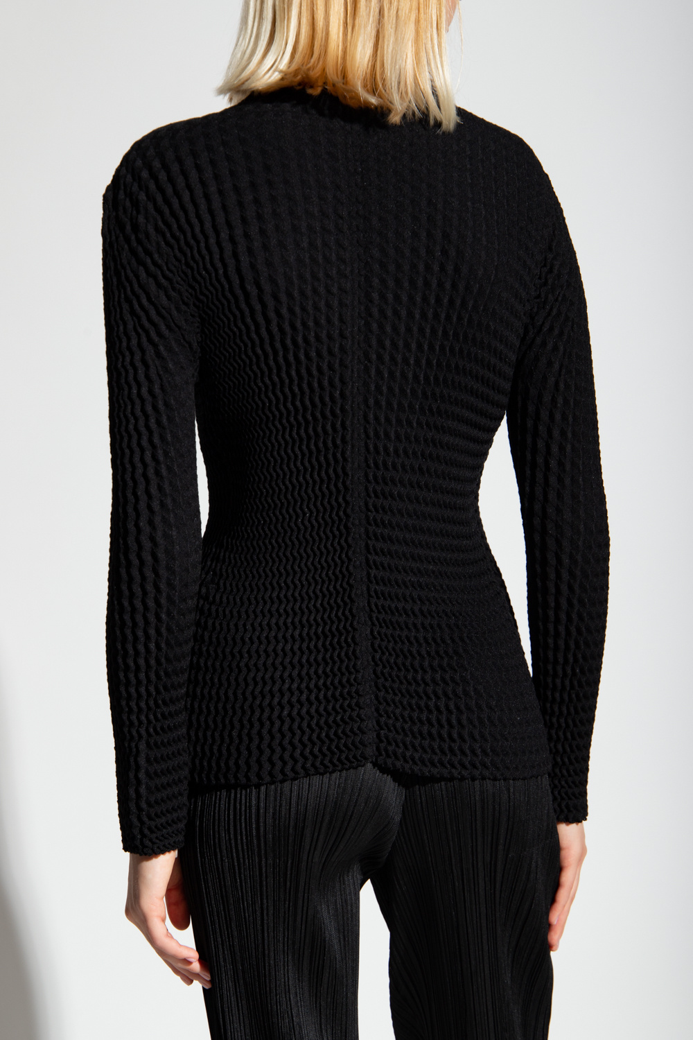 Issey Miyake Ribbed sweatshirt