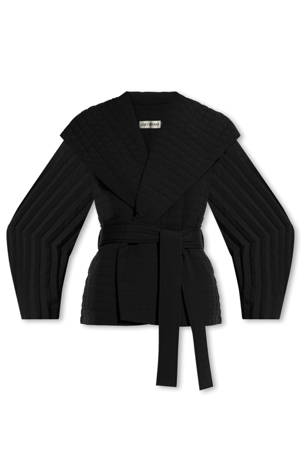 Belted short coat od Issey Miyake