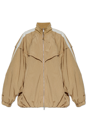 Oversized stand-collar jacket
