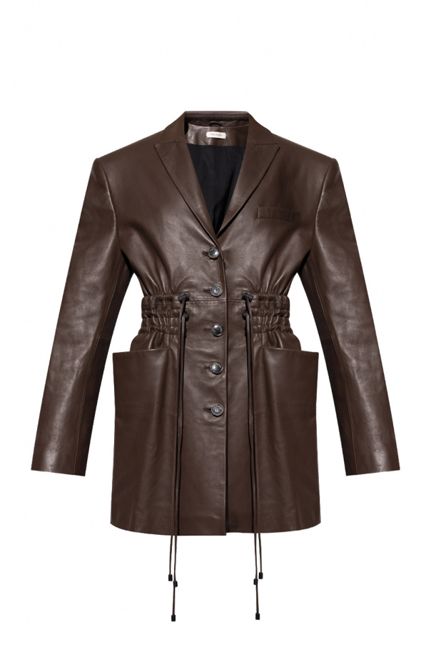 The Mannei ‘Irbid’ leather blazer