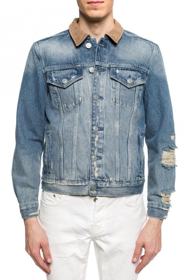 allsaints mens denim jacket