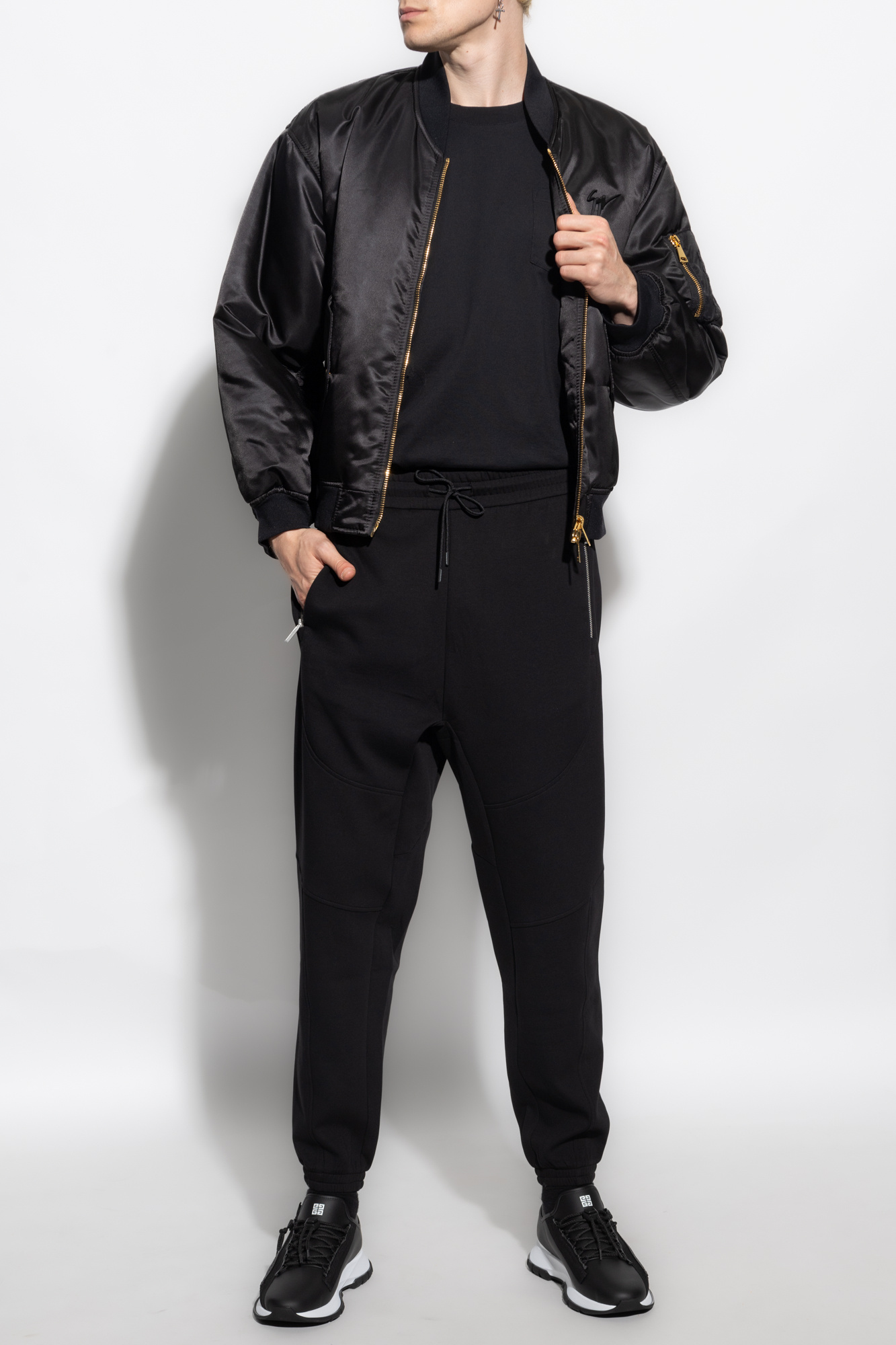 Giuseppe Zanotti Satin bomber jacket