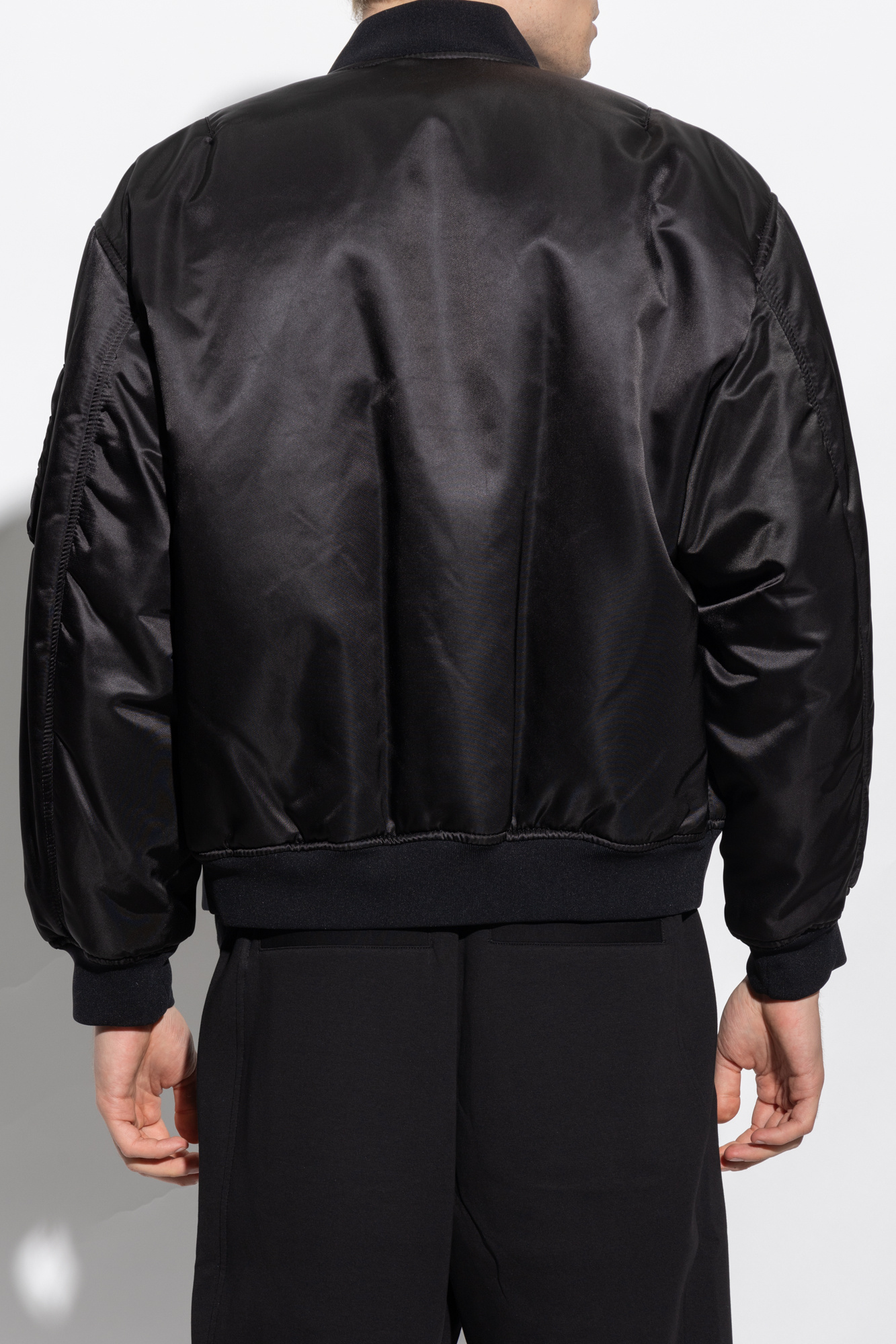 Giuseppe Zanotti Satin bomber jacket