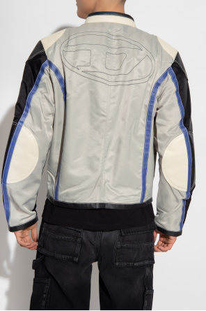 Diesel ‘J-KREATOR’ studded-logo jacket with logo
