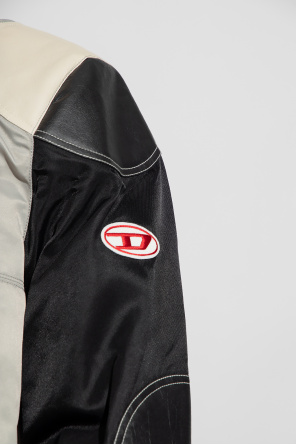 Diesel ‘J-KREATOR’ studded-logo jacket with logo