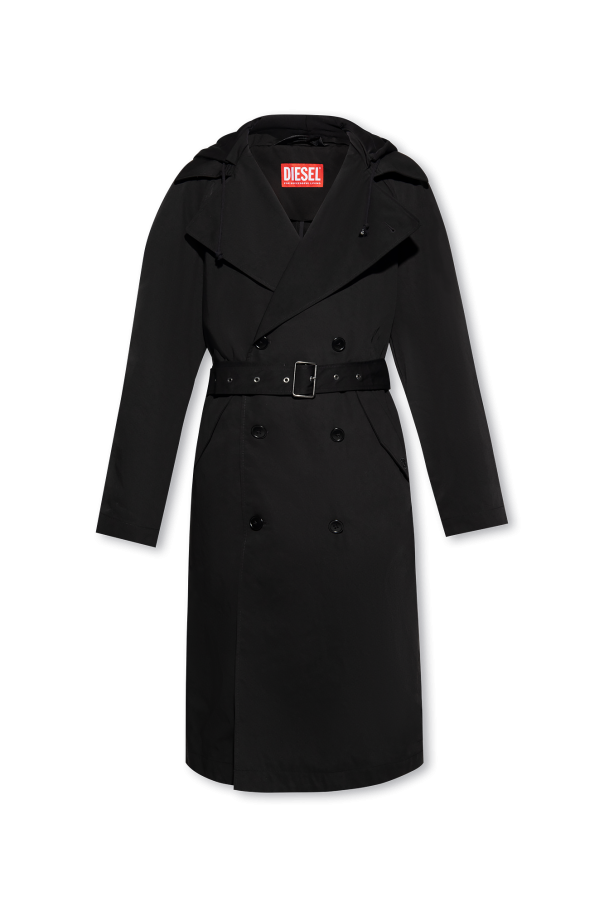 ‘J- MATTHEW’ hooded trench coat od Diesel
