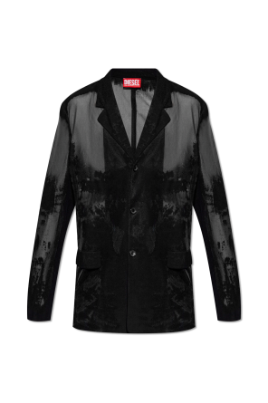 almond jacket in black