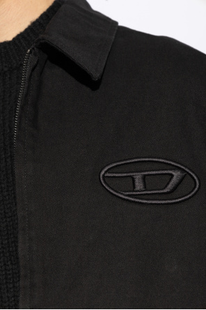 Diesel Jacket with 'J-TAYLOR-BLEACH' logo