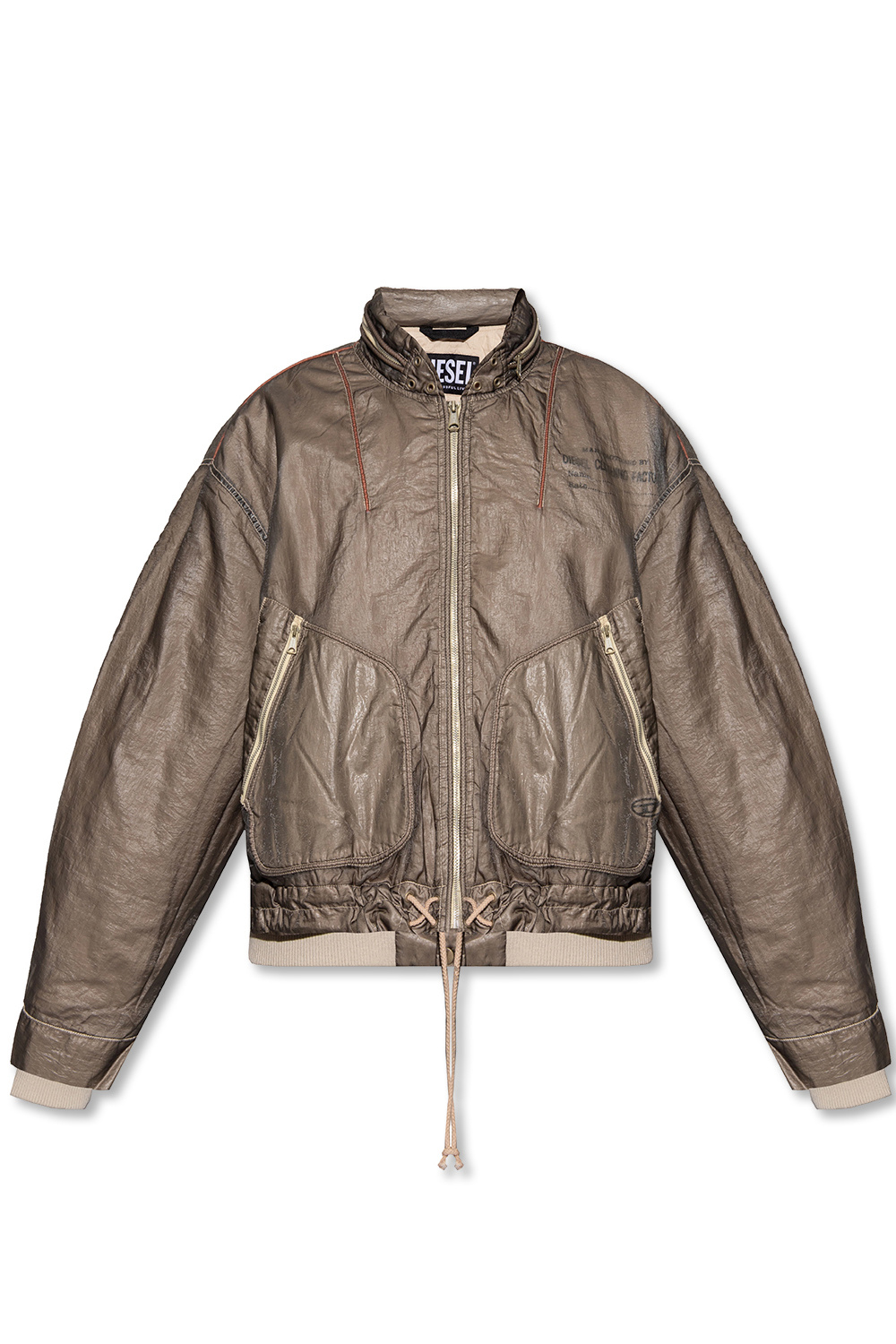 LEEy-world Jackets for Men Slim Fit Lightweight Jacket Casual Bomber Jacket  Sportswear Brown,M